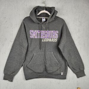 Smithsburg Leopards Hoodie Sweatshirt Mens Small Gray Football Graphic Logo Team
